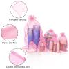 100er Pack Drawstring Organza Mesh Bags,Wedding Favor Gift Wrap Bags For Party Festival Candy Bags Sheer Drawstring Organza Bags for Jewelry Christmas Favor Gift Bags (Pink, 10x15cm) view 2