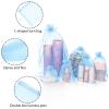 100er Pack Drawstring Organza Mesh Bags,Wedding Favor Gift Wrap Bags For Party Festival Candy Bags Sheer Drawstring Organza Bags for Jewelry Christmas Favor Gift Bags (Sky blue, 10x15cm) view 2