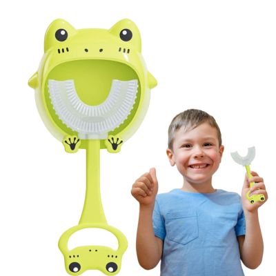 U Shape Infant Toothbrush, U Shape Teeth For Children, Oral Care 360 Baby Toothbrush, Children Toothbrush With Soft Silicone Head