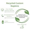 100 Count Custom Luncheon Napkins - Personalized Recycled Paper Content Napkins - Eco-friendly & Full-Color Digital Printed - Events & Weddings - Diamond Edge Embossed Full Coverage, 6.5"x 6.5" view 3