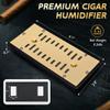 ZrCoin Electroplated Gold Cigar Humidor Humidifier,Slide-Closure Design,Maintains 68-72% Humidity for 50-150 Cigars,Premium Moisture Control & Travel-Friendly view 2