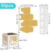 50 Pack Ramadan Treat Boxes, Islam Ramadan Party Candy Boxes, Ramadan Gift Boxes with Ribbons for Muslim Eid Party Supplies, Middle Eastern Festival Favor Boxes view 2
