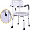 Shower Chair Heavy Duty Height Adjustable Shower Assist Handicap Shower Seats Non-Slip Safety with Arms and Back, for Elderly Seniors Disabled-Accessible Bathroom Shower,Big Sucker view 4
