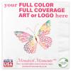 100 Count Custom Dinner Napkins - Personalized Recycled Paper Content Napkins - Eco-friendly & Full-Color Digital Printed - Events & Celebrations - Coin Edge Embossed Full Coverage, 8"x 8" view 1