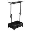 GOCHUSX Commercial Mop Rack, Broom Holder Organizer, Mop Stand Holder With 360 Universal Wheels, Freestanding Broom Closet Cabinet For Commercial Kitchen Restaurant(40x40x134cm) view 1