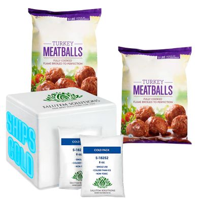 Salutem Vita - Turkey Meatballs, 5 lbs. - Pack of 2