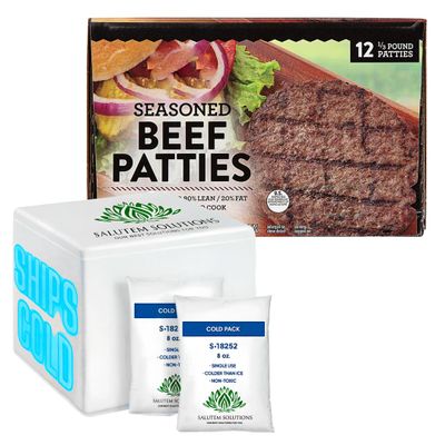 Salutem Vita - Seasoned Beef Patties, 12 pk.
