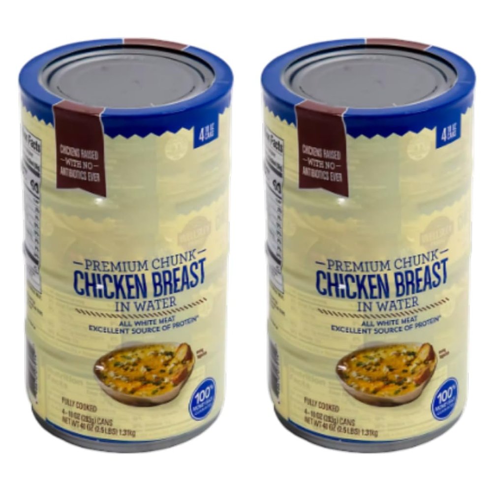 Salutem Vita - Premium No Antibiotics Ever Chunk Chicken Breast in Water, 0.5 lbs. (actual weight may vary within 5%) - Pack of 2