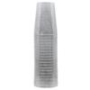 10 oz Round Silver Plastic Tumbler with Glitter Design Elegant Disposable Drinkware for Parties, Weddings, Events, Durable, Reusable, Stylish Cups for Cocktails, Wine, Beverages, BPA-Free (120) view 2