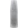 10 oz Round Silver Plastic Tumbler with Glitter Design Elegant Disposable Drinkware for Parties, Weddings, Events, Durable, Reusable, Stylish Cups for Cocktails, Wine, Beverages, BPA-Free (20) view 1