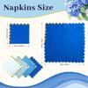 100 Pcs Blue Cocktail Napkins with Gold Foil Scalloped Edges 5 x 5 Inch Dessert Napkins Disposable Thick Paper for Wedding Dinner Birthday Party view 2