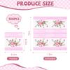 100 PCS Floral Paper Napkins, Spring Pink White Flowers Disposable Decorative Napkins, 13 x 13 Inch Elegance Floral Napkin for Bridal Baby Shower, Tea Party, Wedding Birthday Holiday Party Supplies view 2
