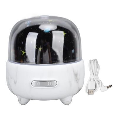 Marbled Diffuser Humidifier with Dream Sky Effect, USB Charging, 180ML Water Tank, Ultra Quiet for Home, Office, Bedroom
