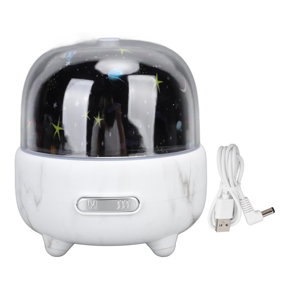 Marbled Diffuser Humidifier with Dream Sky Effect, USB Charging, 180ML Water Tank, Ultra Quiet for Home, Office, Bedroom