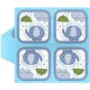 100PCS Baby Elephant Paper Napkins, 2 Ply Cute Blue Elephant Checkered Disposable Decorative Napkins, 13 x 13 Inch Luncheon Napkins for Guest, Family Gatherings, Xmas, Baby Shower Gender Reveal Party view 1