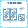 100PCS Baby Elephant Paper Napkins, 2 Ply Cute Blue Elephant Checkered Disposable Decorative Napkins, 13 x 13 Inch Luncheon Napkins for Guest, Family Gatherings, Xmas, Baby Shower Gender Reveal Party view 2