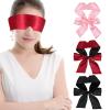 3 PCS Satin Eye Mask for Sleeping, Adjustable Blindfold for Women 150cm/59in Blockout Light Sleep Masks for Women Men Yoga, Nap, Meditation view 1