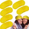 6 Pack Blindfold Eye Mask Cover Sleep Mask for Party Games Travel Sleep Team Build Party Supply with Adjustable Strap for Women Men Kids, Yellow view 1