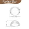 HARFINGTON 10 Pairs Eyeglass Nose Pads 4.7mm Thickness Silicone Adhesive Anti-Slip Glasses Nose Grips Round Shape Glasses Nose Pads for Plastic Frames Glasses Sunglasses, Clear view 2