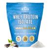 B.rad Grass Fed Whey Protein Isolate Powder - Organic Protein Powder with All-Natural Ingredients - Gluten Free Pre-Workout Powder for Men and Women - 2 Pounds - 100% USA Sourced - Vanilla Bean view 1