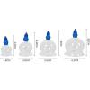 Xscxliny 8-Piece Glass Cupping Set Vacuum Cupping Set Cupping Device, Vacuum Cupping Glass Jar Moisture Absorption Cupping Device Cupping Fire Cupping,A view 2