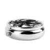 Classic Black Octopus Pill Box 3 Compartment Round Portable Pill Case for Pocket or Purse Pill Holder Weekly Pill Organizer Decorative Metal Medicine Vitamin Organizer Travel Gift view 4