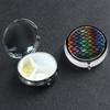 Dragon Scale Pill Box 3 Compartment Round Portable Pill Case for Pocket or Purse Pill Holder Weekly Pill Organizer Decorative Metal Medicine Vitamin Organizer Travel Gift view 1