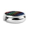 Dragon Scale Pill Box 3 Compartment Round Portable Pill Case for Pocket or Purse Pill Holder Weekly Pill Organizer Decorative Metal Medicine Vitamin Organizer Travel Gift view 4