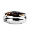 Rottweiler Dog Pill Box 3 Compartment Round Portable Pill Case for Pocket or Purse Pill Holder Weekly Pill Organizer Decorative Metal Medicine Vitamin Organizer Travel Gift view 4