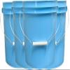 House Naturals 2 Gallon Food Grade Plastic Bucket with Screw on Lids, Made in USA, Pack of 4 view 2