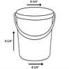 House Naturals 2 Gallon Food Grade Plastic Bucket with Screw on Lids, Made in USA, Pack of 4 view 3