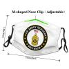 Us Sergent Face Mask Breathable Balaclavas Adjustable Washable Masks Black view 4