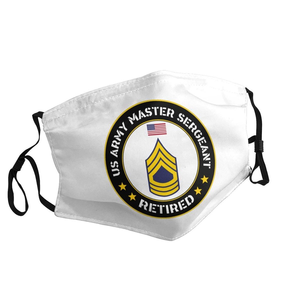 Us Master Sergeant Face Mask Breathable Balaclavas Adjustable Washable Masks Black