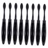 Healeved 8pcs Folding Travel Toothbrush Portable Charcoal Toothbrush Soft Bristles for Camping and Travel Ergonomic Design Compact and Convenient for Oral Care The Go view 1