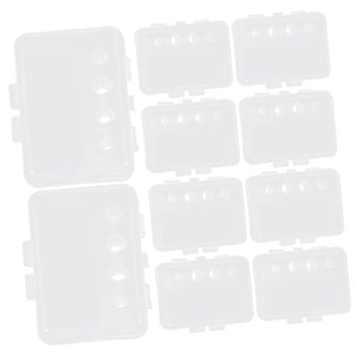 Gogogmee Toothbrush Covers Straw Base 20pcs for Travel Home Use Easy to Open Close