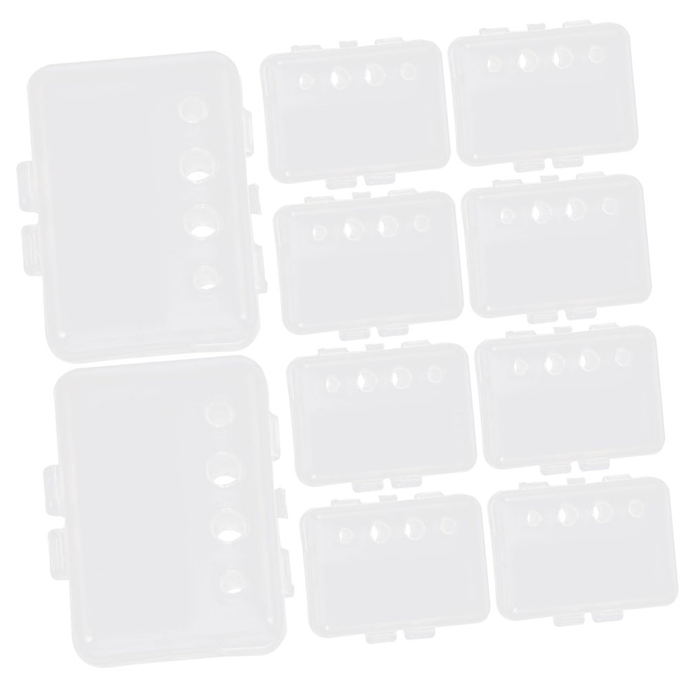 Gogogmee Toothbrush Covers Straw Base 20pcs for Travel Home Use Easy to Open Close