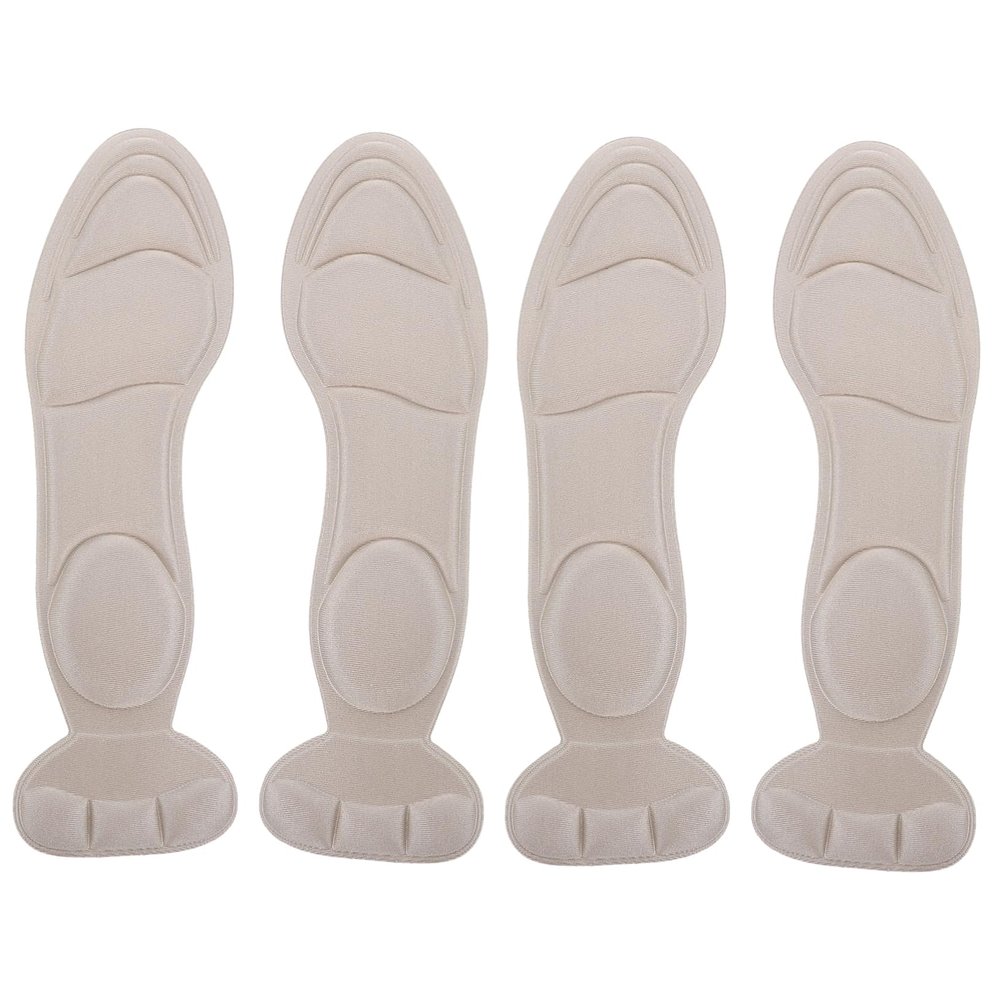 TINEASUR 2pairs Sponge Massaging Insoles Breathable Shoe Pads for Comfortable Cushioning for Daily Use Sizing Line for Foot Discomfort