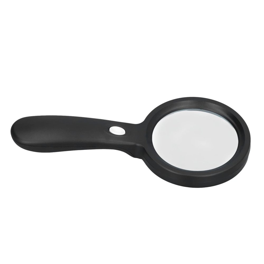 10x Magnifying Glass with LED Light, Hand Held Magnifier, Optical Glass Lens for Office, School, Home, Outdoor, Printing, Welding, Jewelry and Antiques