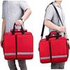 Portable First Aid Kit Bag, Professional Large Capacity Medical Trolley Bag with Wheels and Inner Dividers,Waterproof(Blue) view 2