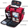 Portable First Aid Kit Bag, Professional Large Capacity Medical Trolley Bag with Wheels and Inner Dividers,Waterproof(Blue) view 3