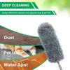 2 Pack Small Microfiber Feather Duster for Cleaning, Hand Washable Dusters with Extendable Pole, Cleaning Tools for Office, Car, Window, Furniture, Ceiling Fan view 3