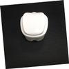 GOOHOCHY Denture Bath Box Case Strainer Portable False Teeth Storage Container Compact and Design for Travel Easy Cleaning White view 4