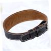 ORFOFE Back Support Belt Waist Support for Man Weight Lifting Belt Fitness Equipment Lumbar Brace Strap Protective Back Strap Pu Leather for Squat Hard Pull Beach Press view 2