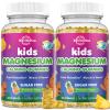 2 Pack Kids Magnesium Gummies, Magnesium Glycinate Gummies for Kids & Adults with L-Theanine, Chamomile, Licorice, Vitamin D, B6 for Sleep, Relaxation, Brain & Muscle, Sugar Free Pineapple view 1