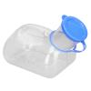 1000ML Portable Men Urinal with Lid Transparent Plastic Urine Container for Elderly Disabler Travelers view 4