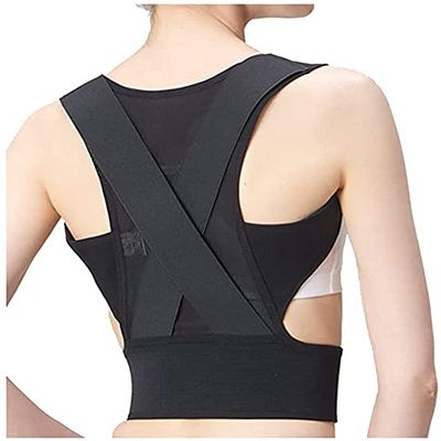 HMMMAVVZP Back Brace Corrector Back Straightener Corrector for Men Women Support for Back Neck Shoulder and Upper Back Pain Relief Perfect Brace (Size : Small) (Medium)