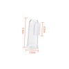 EXHUMKY 2pcs Boy Girl Finger Toothbrush Oral Massager Brush Boys and Girls Gums Teether view 2