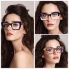VIGOALOR Reading Glasses for Women 5 Pack lue Light Blocking Oversized Square Computer Spring Hinge Readers (5 Mix, 2.0, multiplier_x) view 2