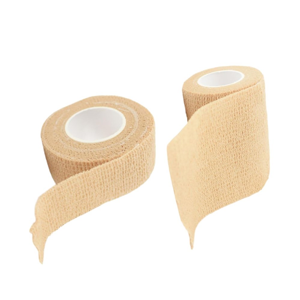 2pcs Elastic Self Adhesive Bandages Flexible Compression Rolls for Sports Skin-Friendly Breathable and Easy to Use for First Aid and Injury Support