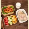 30Pcs Brown Meal Prep Containers With Lids, Rectangle Food Containers, Food Meal Prep Containers, Party Supplies Treat Bowls (30Pcs,25oz) view 3